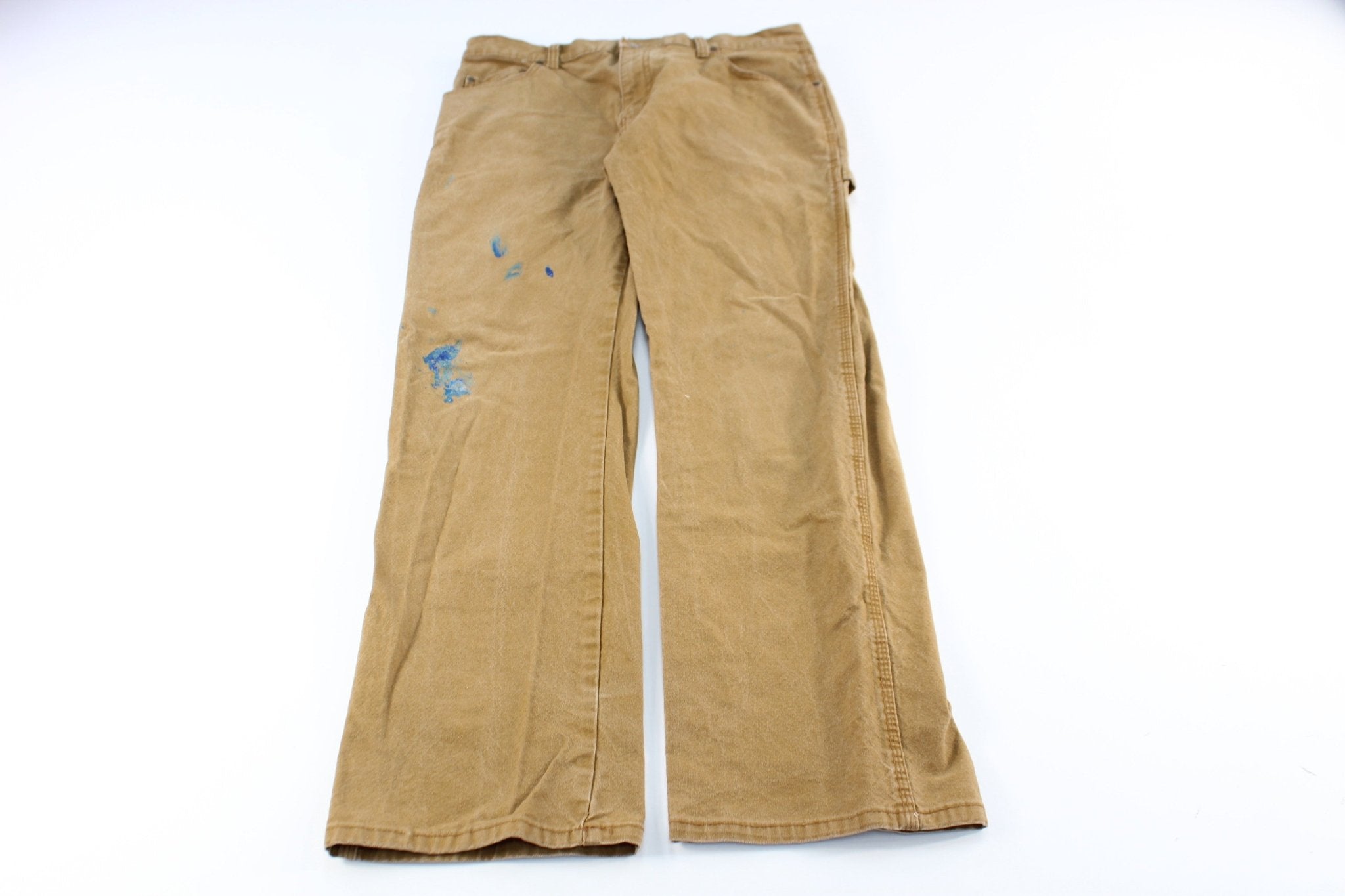 Carhartt Logo Patch Washed Carpenter Pants - ThriftedThreads.com