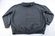 Carhartt Spellout Grey Zip Up Jacket - ThriftedThreads.com