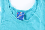 Champion Logo Light Blue Tank Top - ThriftedThreads.com