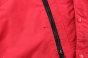 Columbia Sportswear Company Logo Patch Red & Black Zip Up Jacket - ThriftedThreads.com