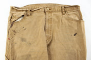 Dickie's Logo Patch Tan Carpenter Pants - ThriftedThreads.com