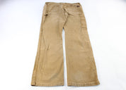 Dickie's Logo Patch Tan Carpenter Pants - ThriftedThreads.com