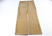 Dickie's Logo Patch Tan Carpenter Pants - ThriftedThreads.com