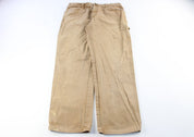 Dickie's Logo Patch Tan Carpenter Pants - ThriftedThreads.com