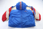 Game Day Embroidered New England Patriots Zip Up Jacket - ThriftedThreads.com