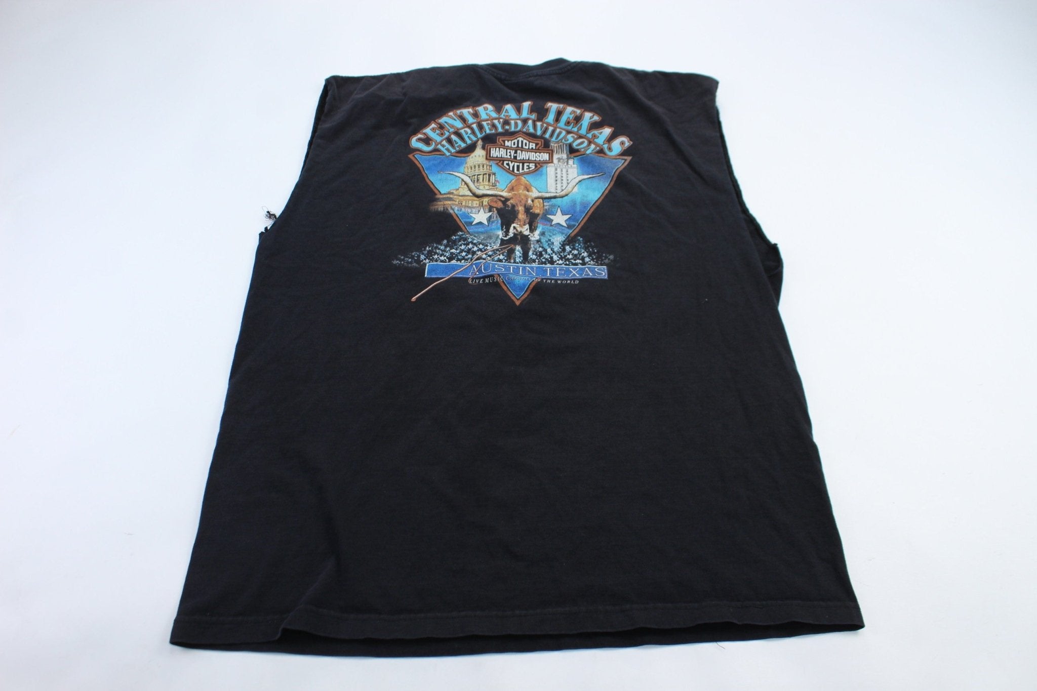 Harley Davidson Motorcycles Austin, Texas Tank Top - ThriftedThreads.com