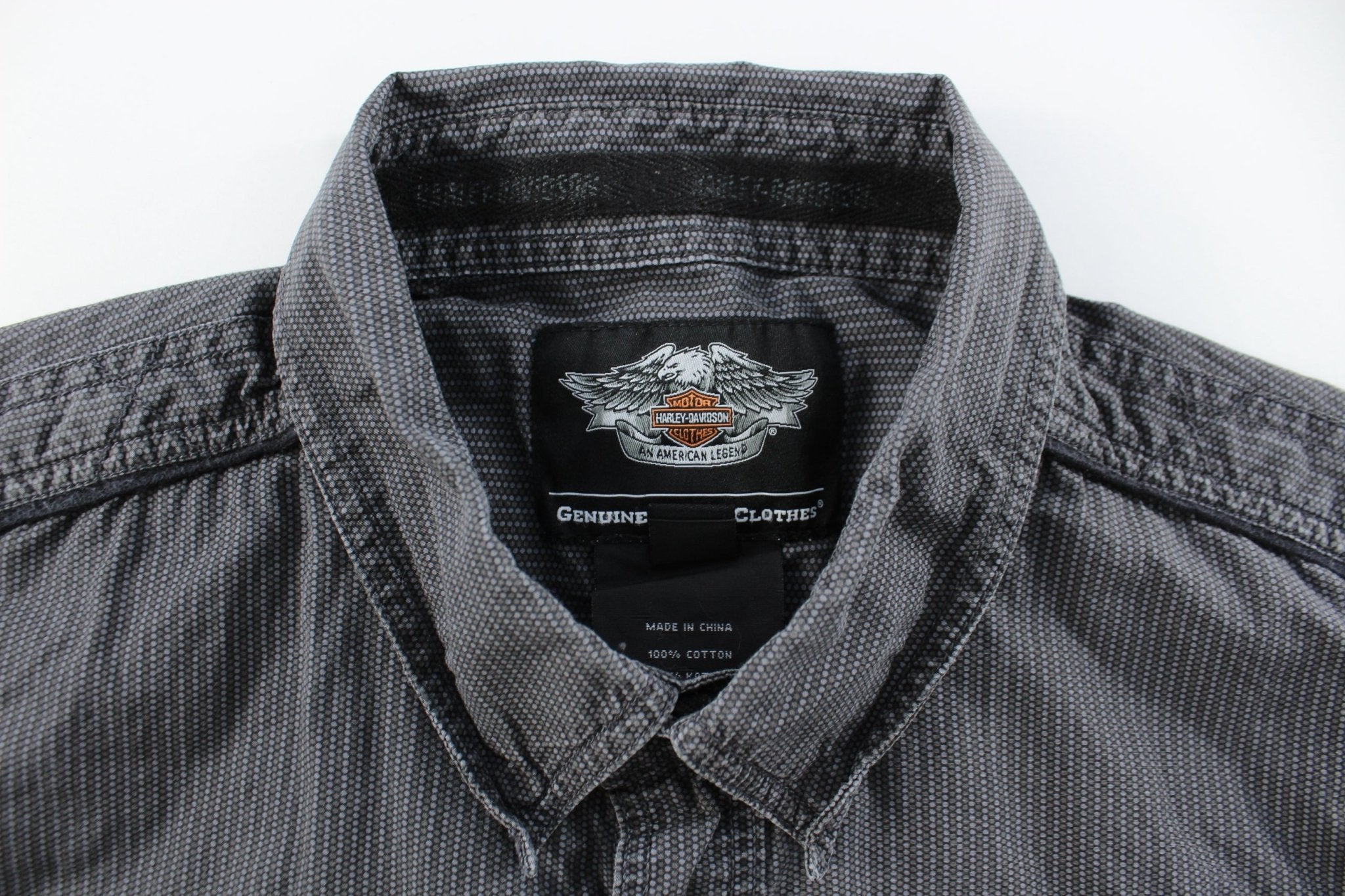 Harley Davidson Motorcycles Embroidered Button Down - ThriftedThreads.com