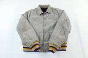 Howe Athletic Apparel Purple & Gold Reversible Varsity Jacket - ThriftedThreads.com