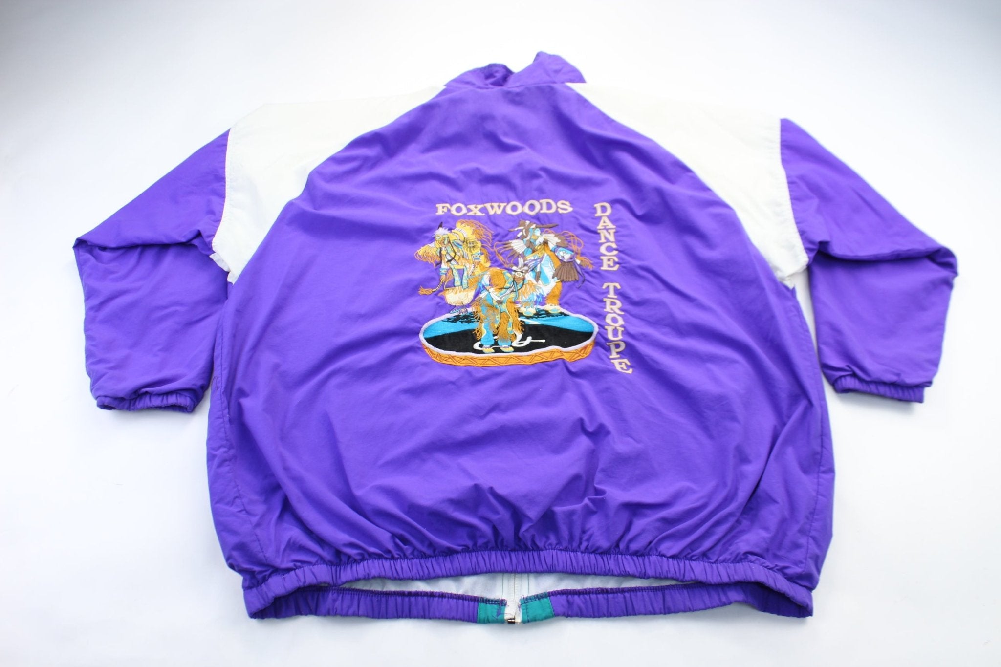 Imprintables Embroidered Foxwoods Dance Toupe Jacket - ThriftedThreads.com
