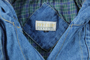 Ivy Club Classics Denim Hooded Jacket - ThriftedThreads.com