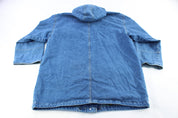 Ivy Club Classics Denim Hooded Jacket - ThriftedThreads.com