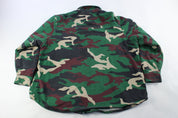 KingSize Military Camo Thermal Button Down - ThriftedThreads.com