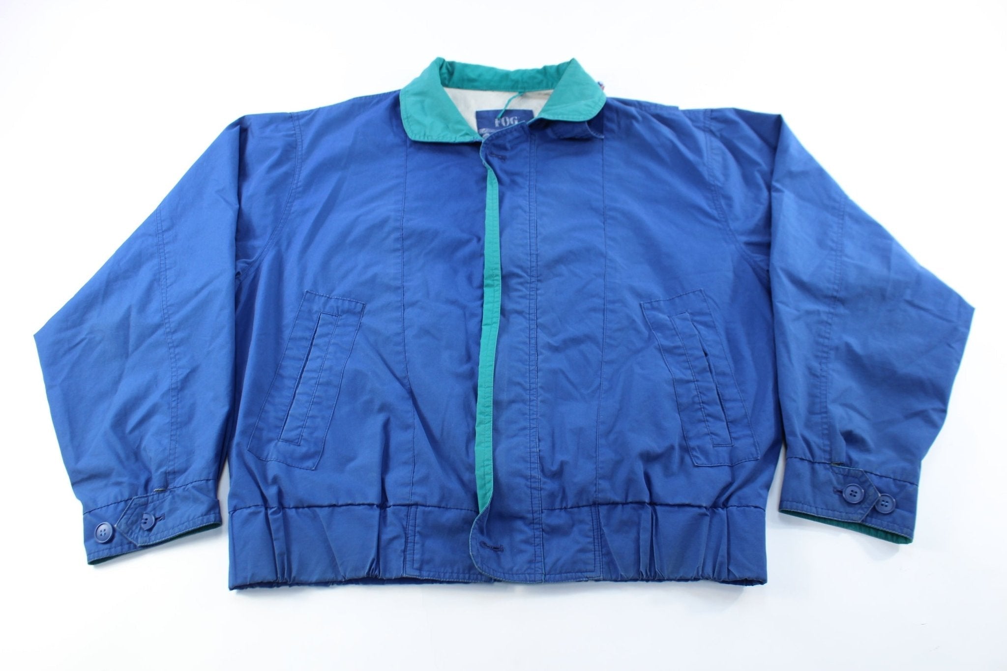 London Fog Blue Zip Up Jacket - Jackets - Thrifted Threads