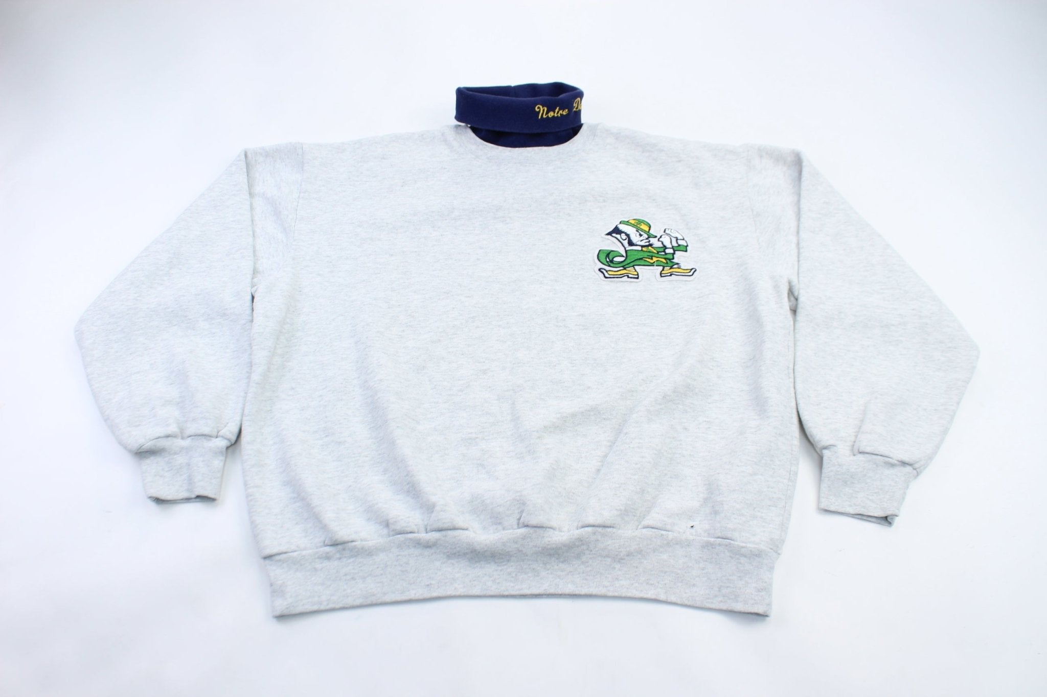 Majestic Notre Dame Embroidered Sweatshirt ThriftedThreads