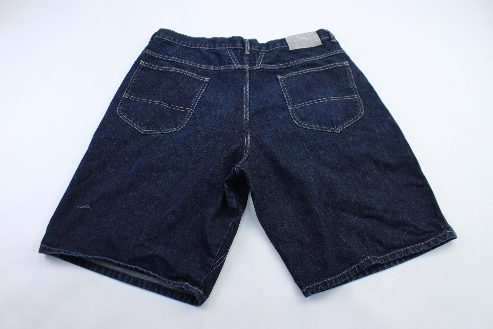 Marithe Francois Girbaud Dark Denim Shorts – ThriftedThreads.com