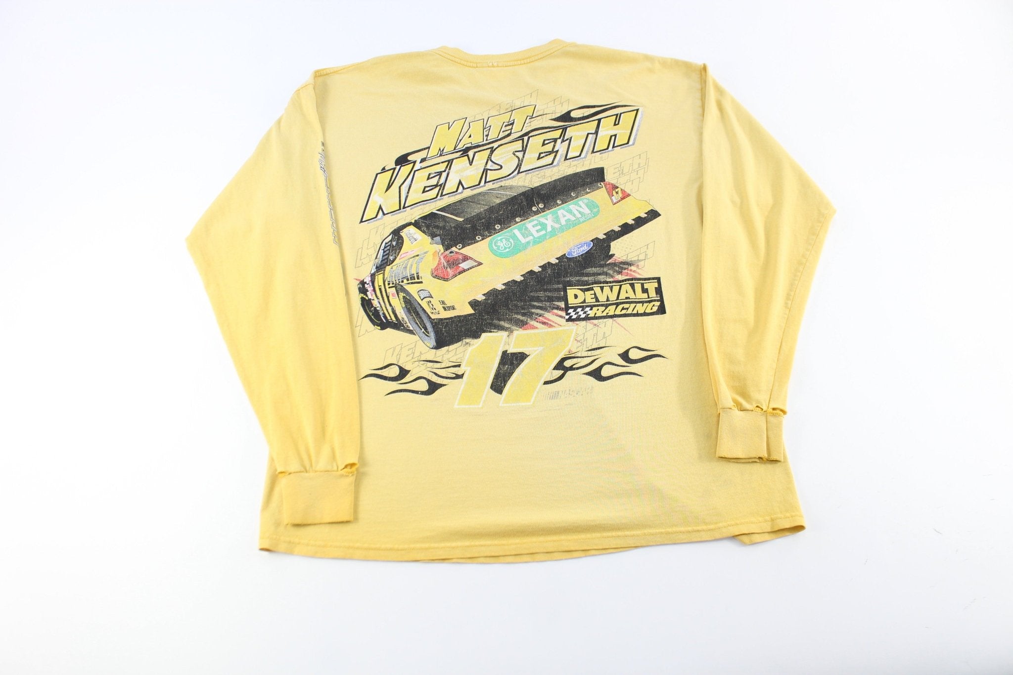 Matt Kenseth Nascar DeWalt Racing LS T-Shirt - ThriftedThreads.com