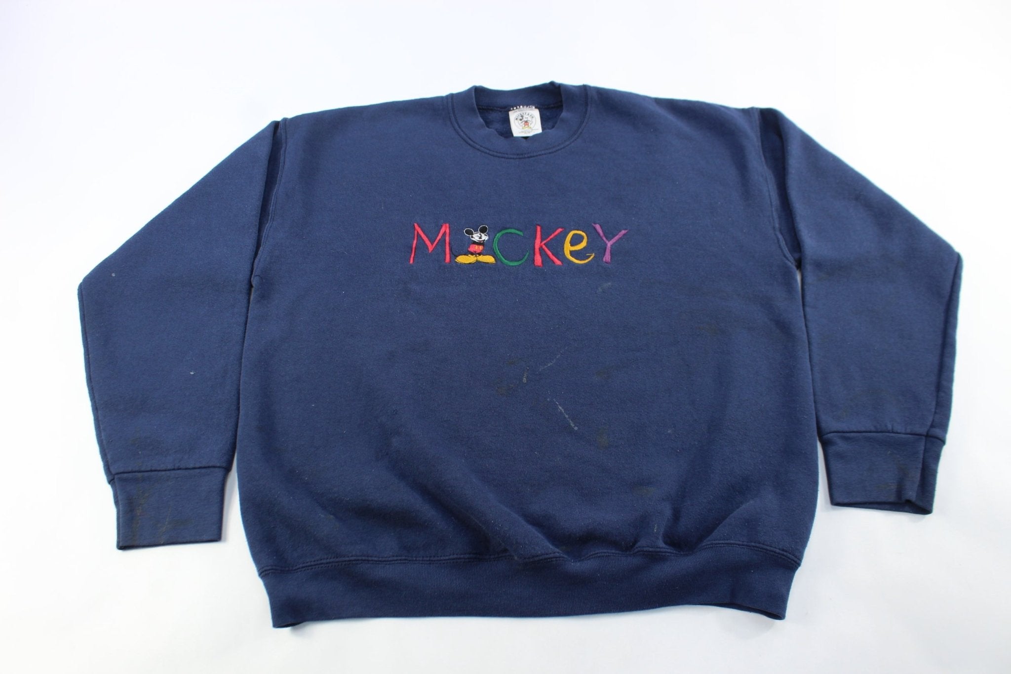 Embroidered mickey mouse online sweatshirt