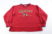 Mickey Mouse Embroidered Sweatshirt - ThriftedThreads.com