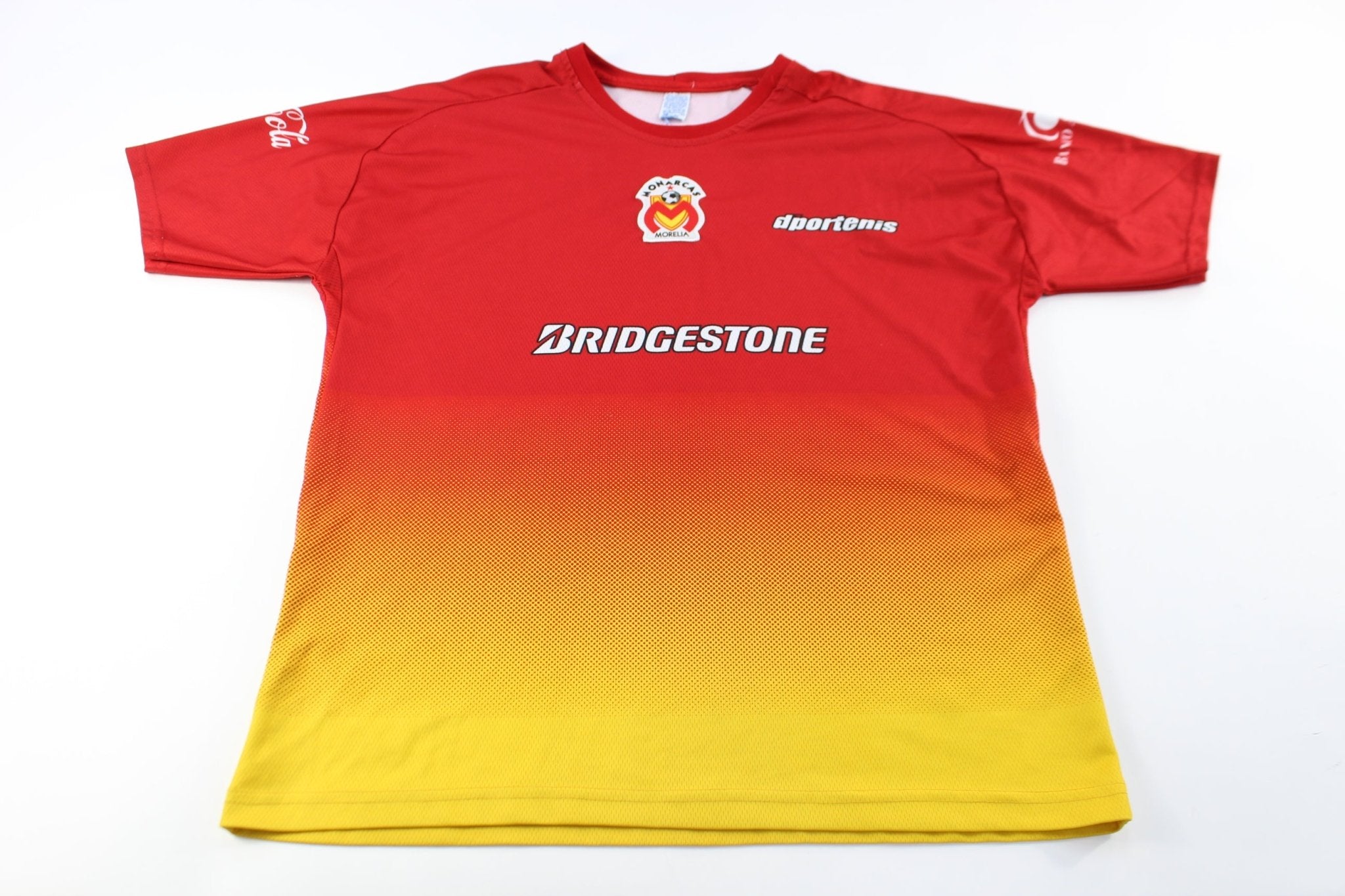 Monarcas Morelia Red & Yellow Soccer Jersey - ThriftedThreads.com