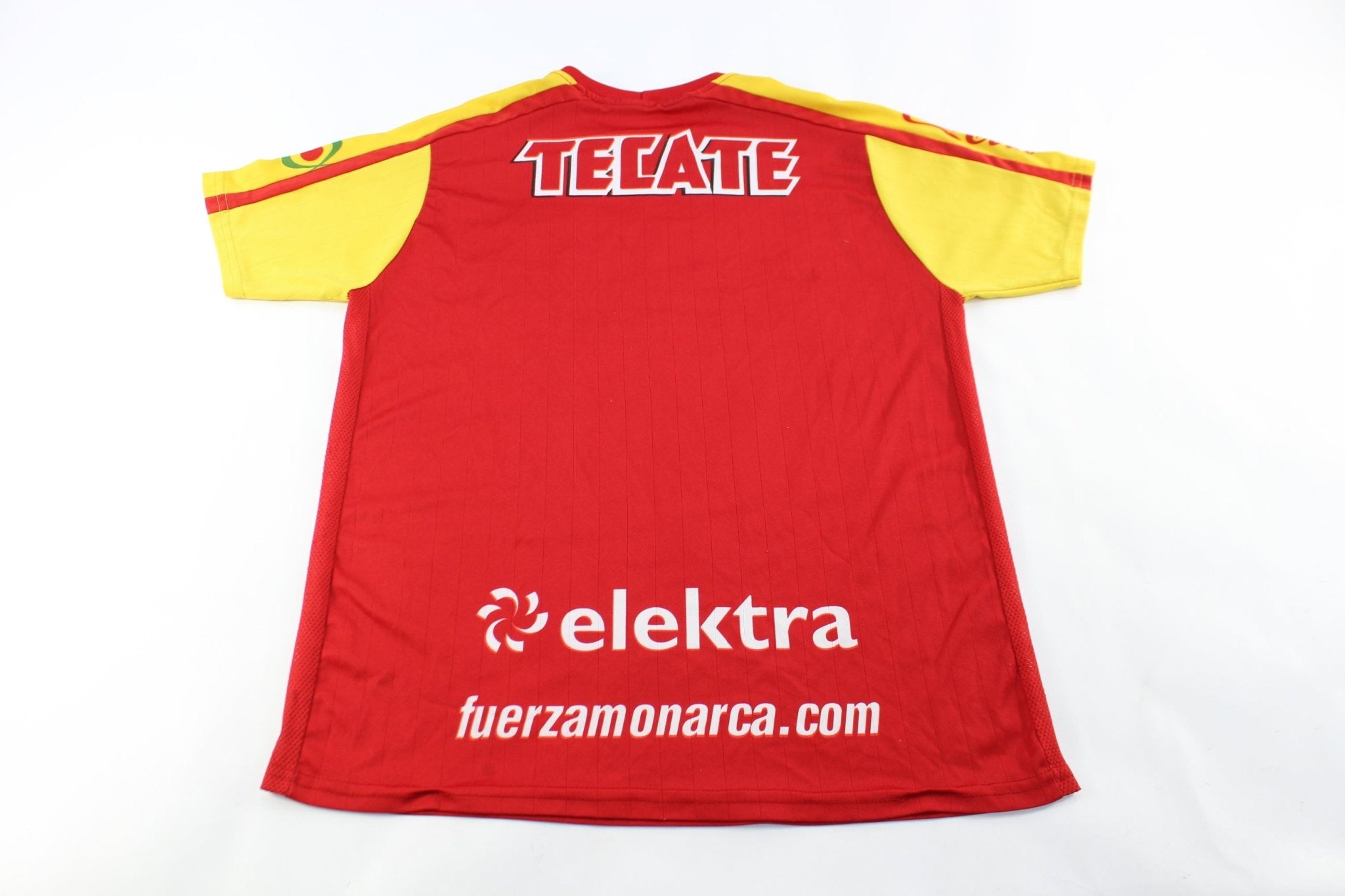 Monarcas Morelia Red & Yellow Soccer Jersey - ThriftedThreads.com