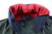 Nautica Challenge Embroidered Green Zip Up Jacket - ThriftedThreads.com