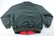Nautica Challenge Embroidered Green Zip Up Jacket - ThriftedThreads.com