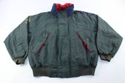 Nautica Challenge Embroidered Green Zip Up Jacket - ThriftedThreads.com