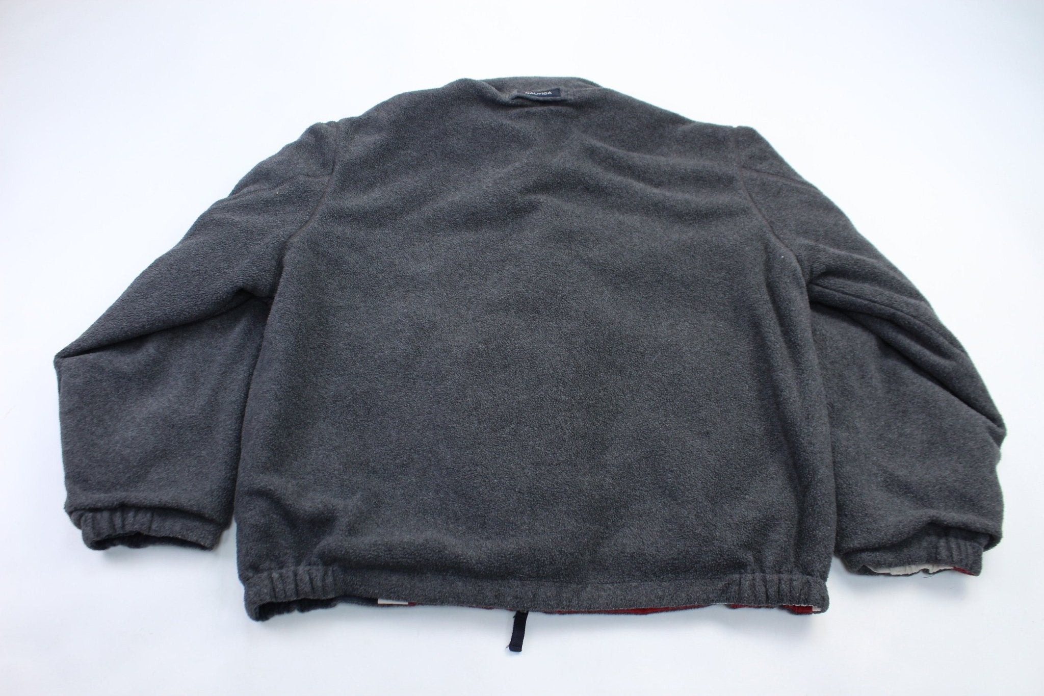 Nautica Embroidered Logo Reversible Fleece Jacket - ThriftedThreads.com
