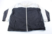 Nike Embroidered Logo Black & White Zip Up Jacket - ThriftedThreads.com