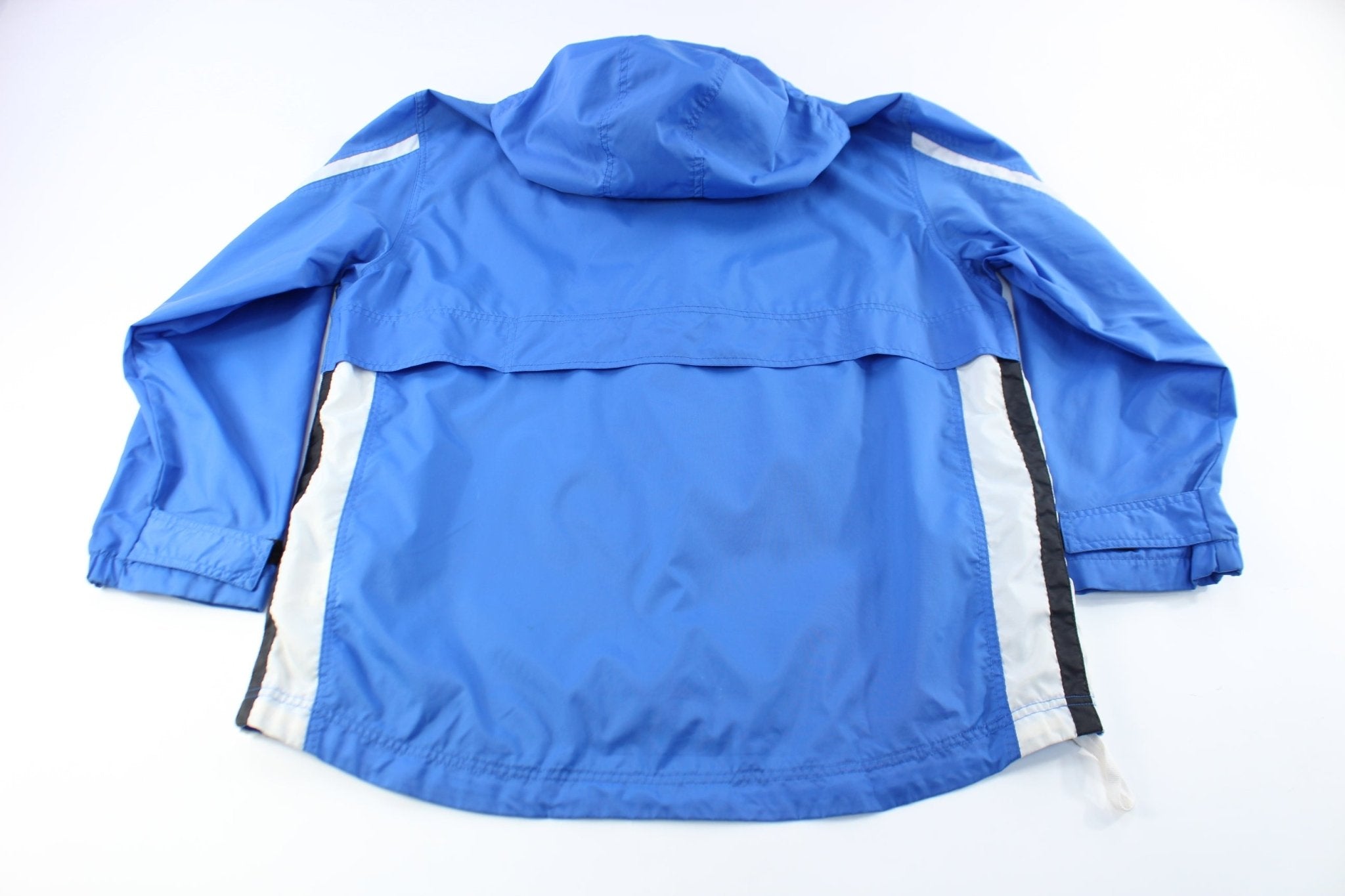 Nike Embroidered Logo Blue Zip Up Jacket - ThriftedThreads.com