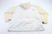 Nike Embroidered Logo White & Cream Pullover Jacket - ThriftedThreads.com