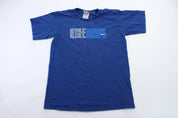 Nike Hoops Logo Blue Graphic T-Shirt - ThriftedThreads.com