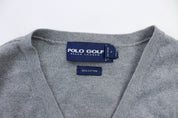 Polo by Ralph Lauren Embroidered Grey Golf Vest - ThriftedThreads.com