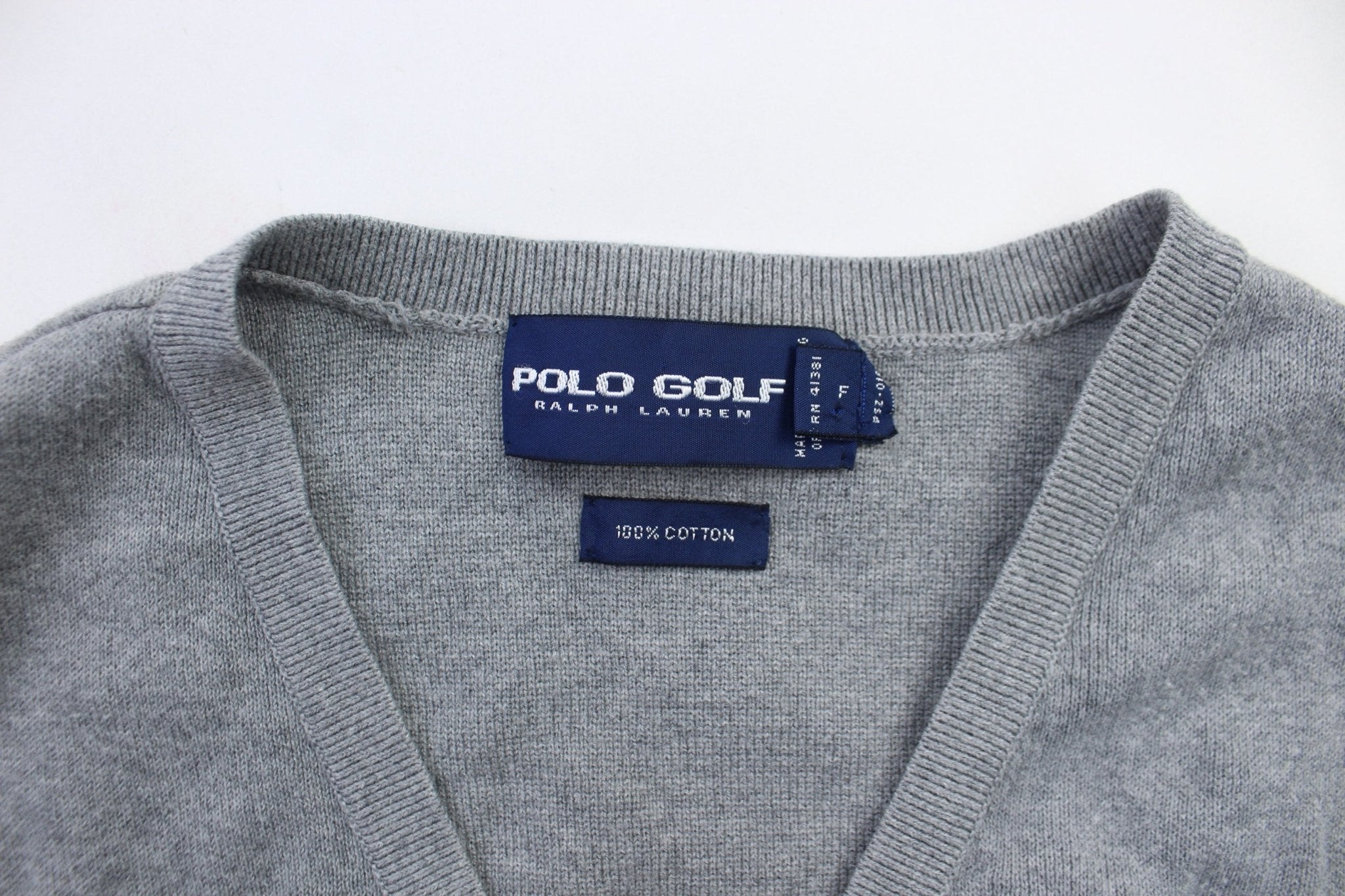 Polo by Ralph Lauren Embroidered Grey Golf Vest - ThriftedThreads.com