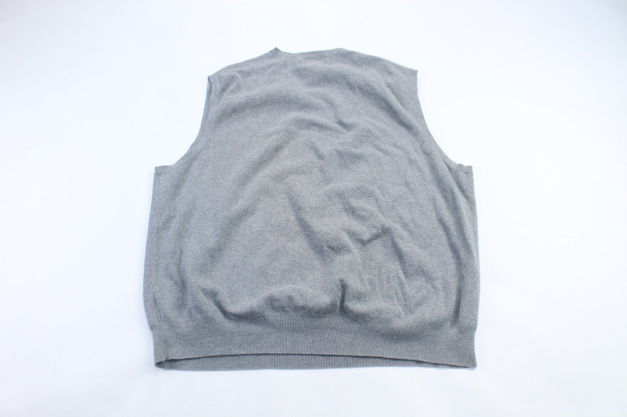 Polo by Ralph Lauren Embroidered Grey Golf Vest - ThriftedThreads.com