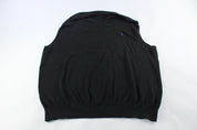 Polo by Ralph Lauren Embroidered Logo Black Golf Vest - ThriftedThreads.com