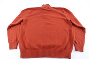 Polo by Ralph Lauren Embroidered Logo Orange Sweater - ThriftedThreads.com