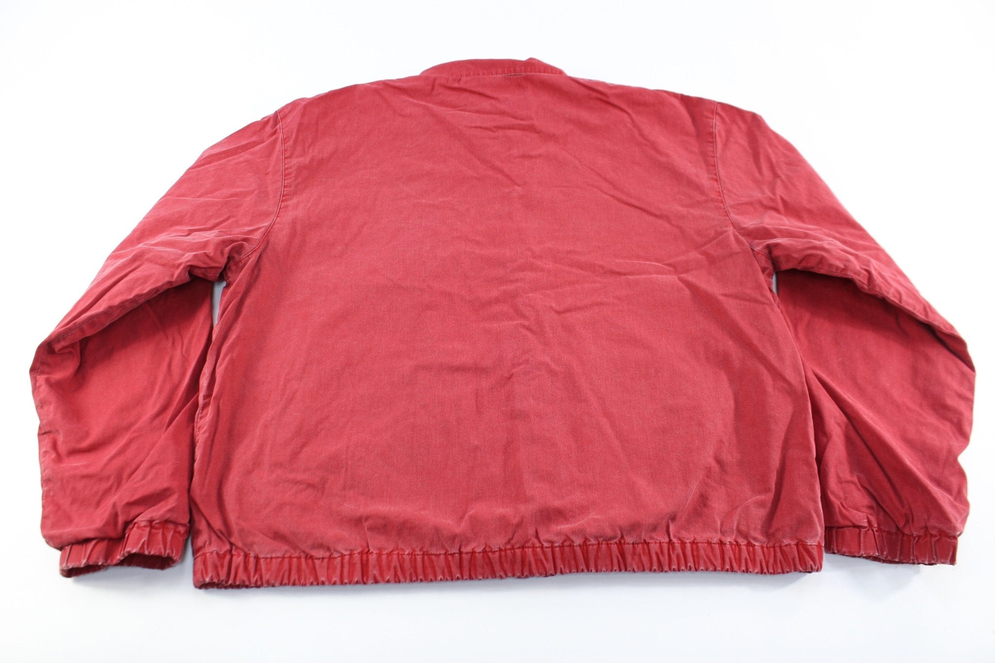 Polo by Ralph Lauren Embroidered Logo Red Zip Up Jacket - ThriftedThreads.com