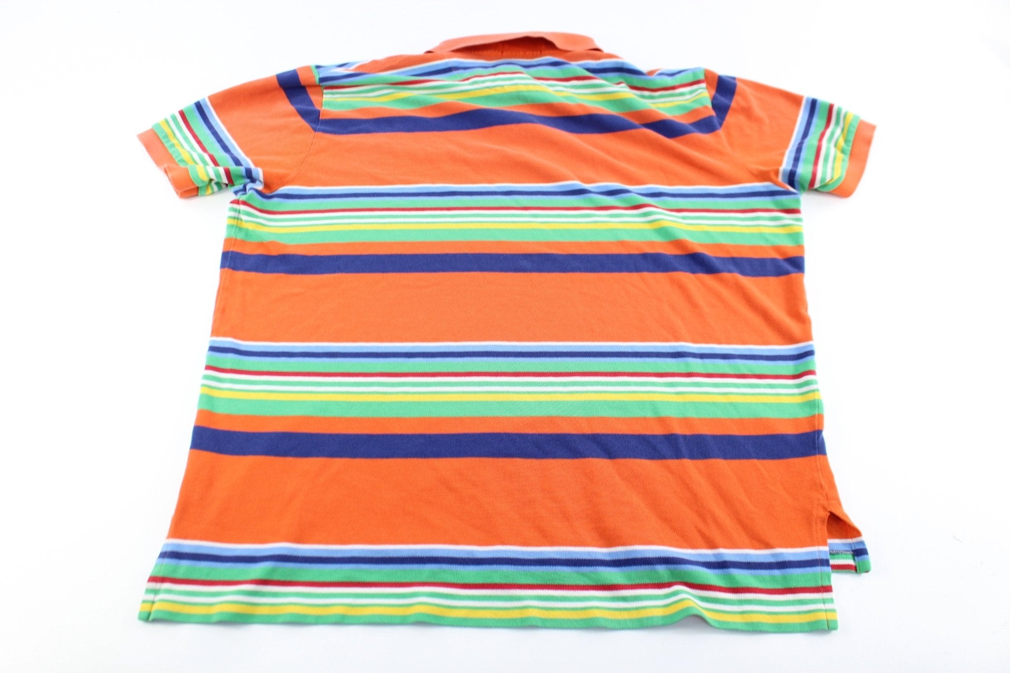 Polo by Ralph Lauren Embroidered Logo Striped Button Up - ThriftedThreads.com