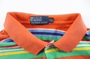 Polo by Ralph Lauren Embroidered Logo Striped Button Up - ThriftedThreads.com