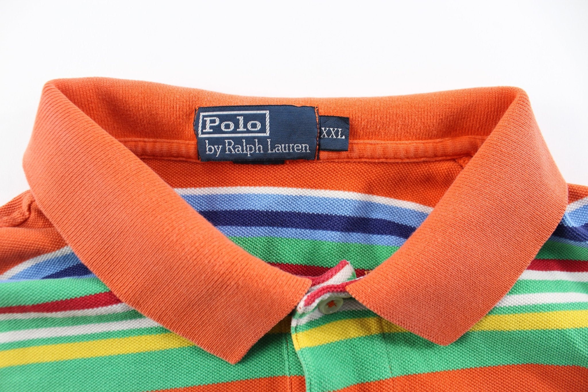 Polo by Ralph Lauren Embroidered Logo Striped Button Up - ThriftedThreads.com