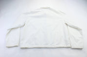 Polo by Ralph Lauren Embroidered Logo White Zip Up Jacket - ThriftedThreads.com