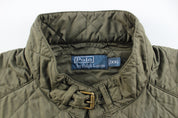 Polo by Ralph Lauren Olive Green Quilted Vest - ThriftedThreads.com