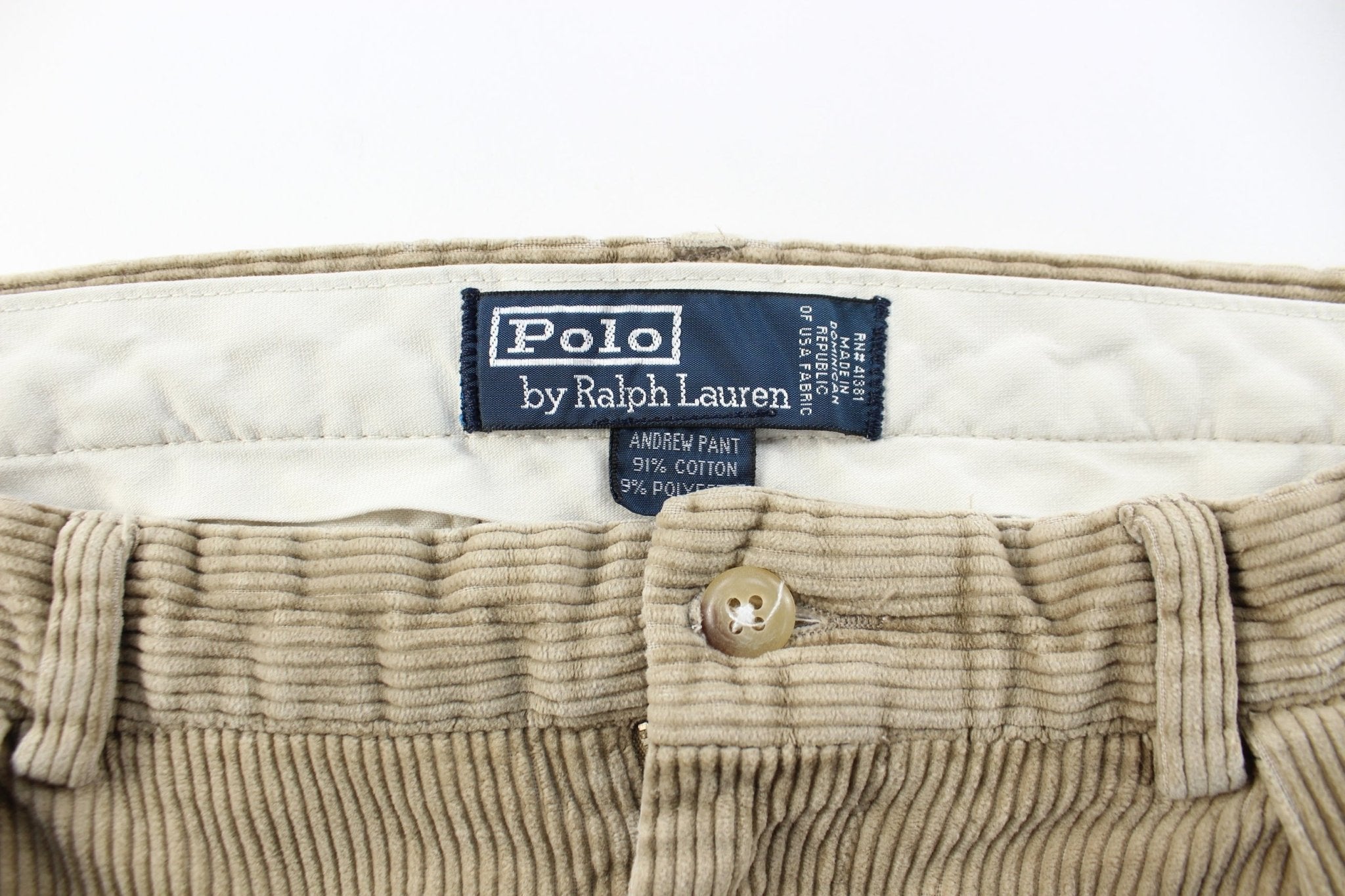Polo by Ralph Lauren Tan Corduroy Pants - ThriftedThreads.com