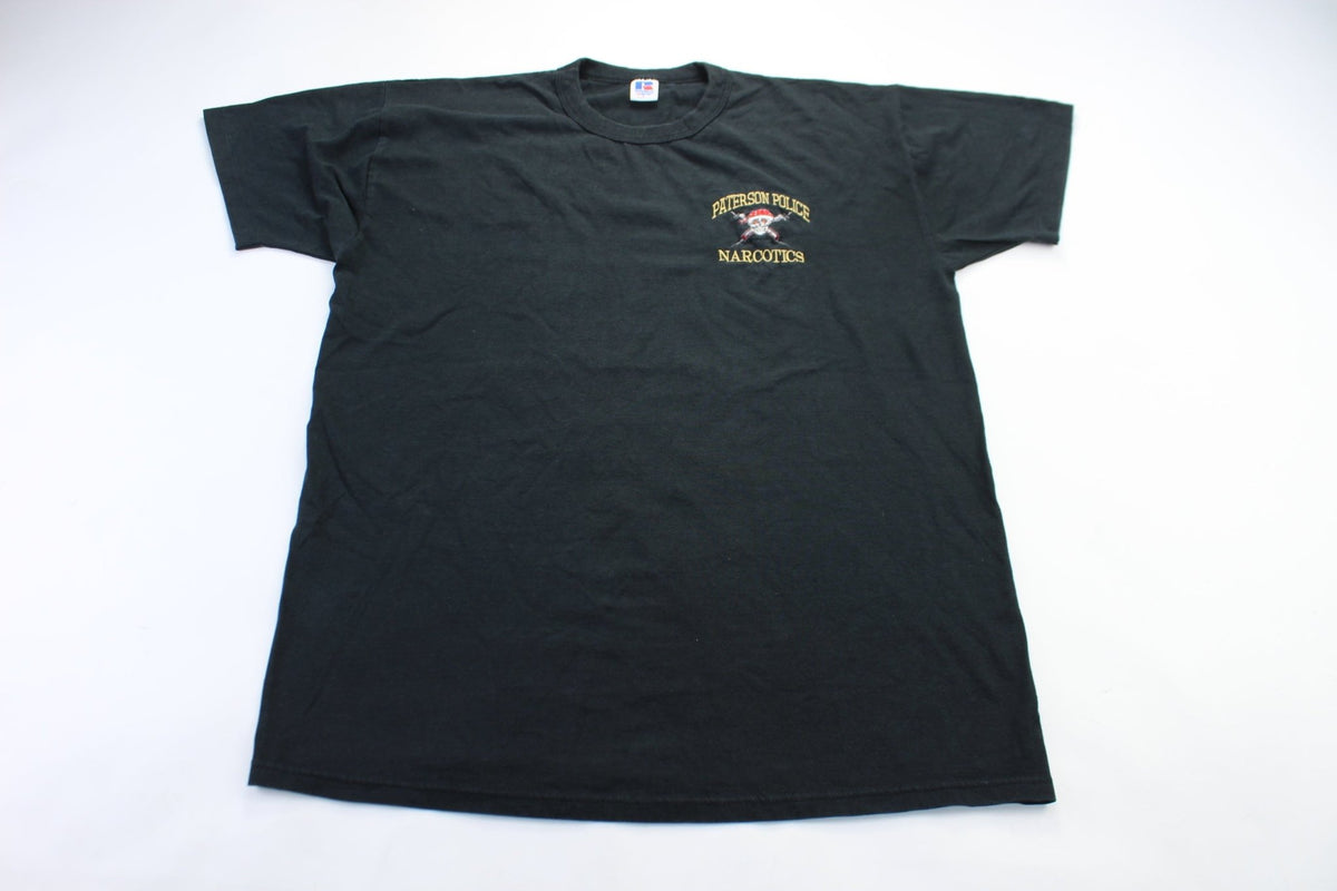 Russell Athletic Embroidered Paterson Police Narcotics T-Shirt ...