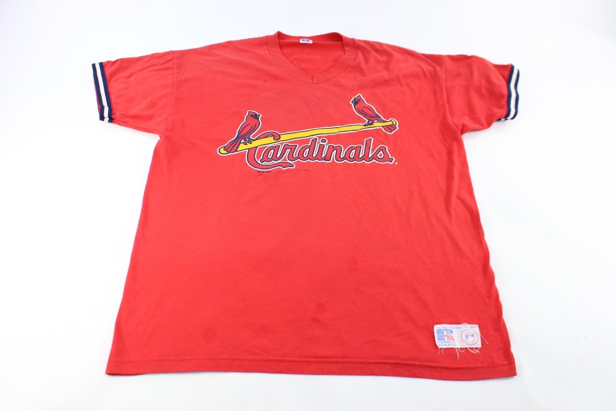 Russell Athletic St. Louis Cardinals Logo T-Shirt - T-Shirt - Thrifted Threads