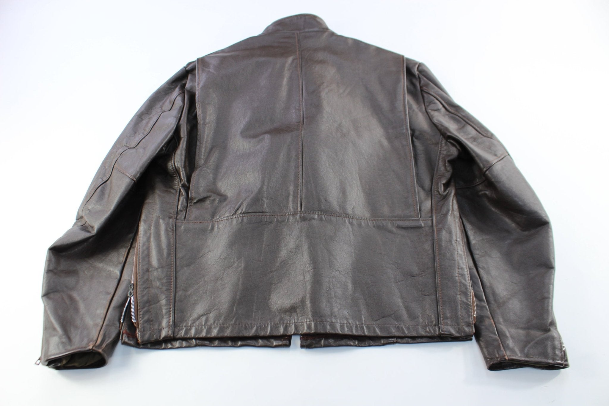 Sears The Leather Shop Brown Zip Up Jacket - ThriftedThreads.com
