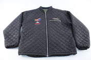Spyder Black Quilted Zip Up Jacket - ThriftedThreads.com