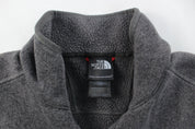The North Face Embroidered Logo Grey Zip Up Jacket - ThriftedThreads.com