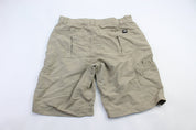 The North Face Embroidered Logo Tan Shorts - ThriftedThreads.com